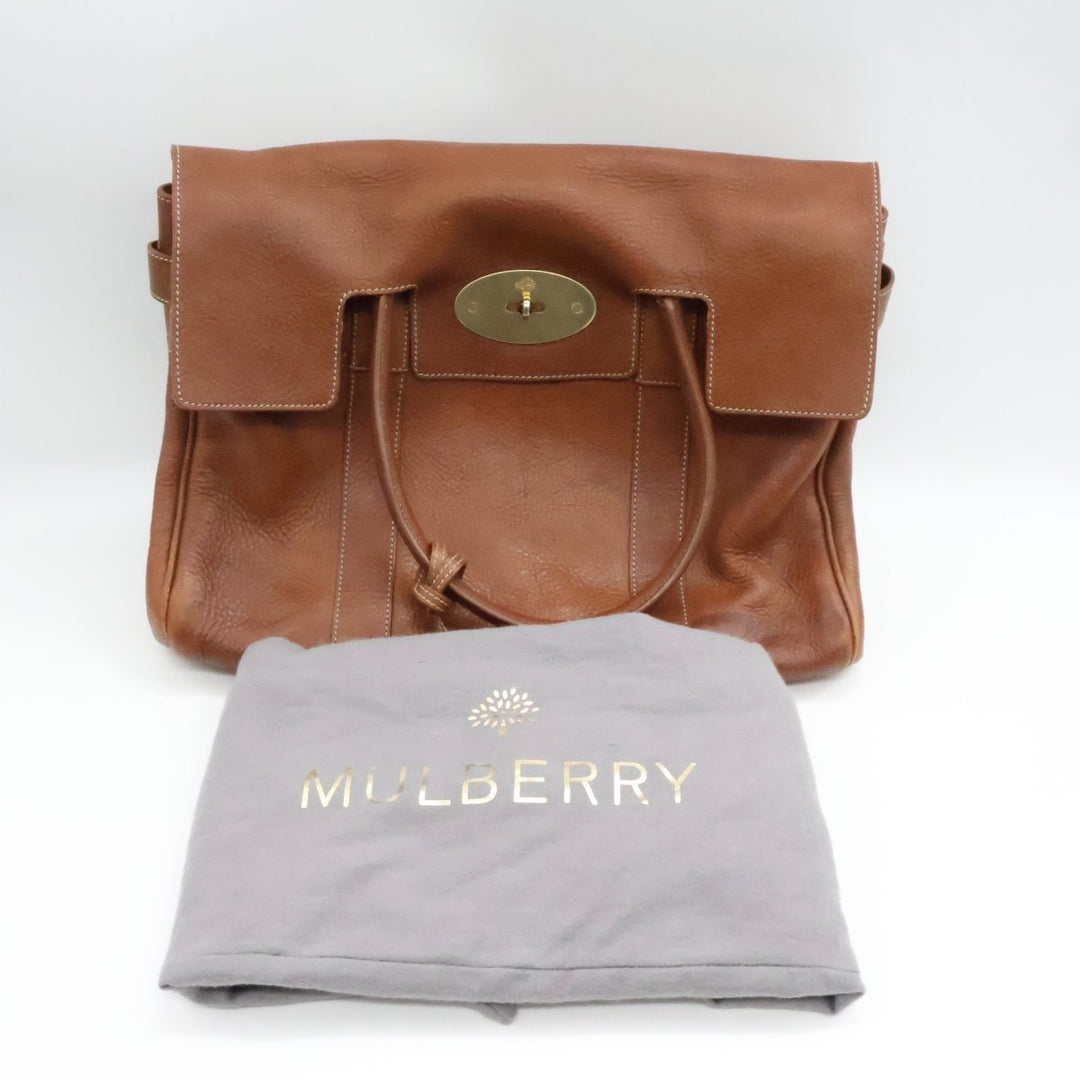 Mulberry Bayswater Tan Oak Leather Handbag - Lux Central