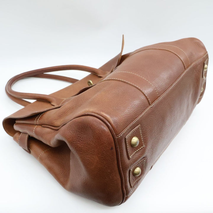 Mulberry Bayswater Tan Oak Leather Handbag - Lux Central