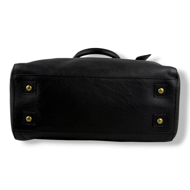 Mulberry Black Leather Del Rey Tote Handbag - Lux Central
