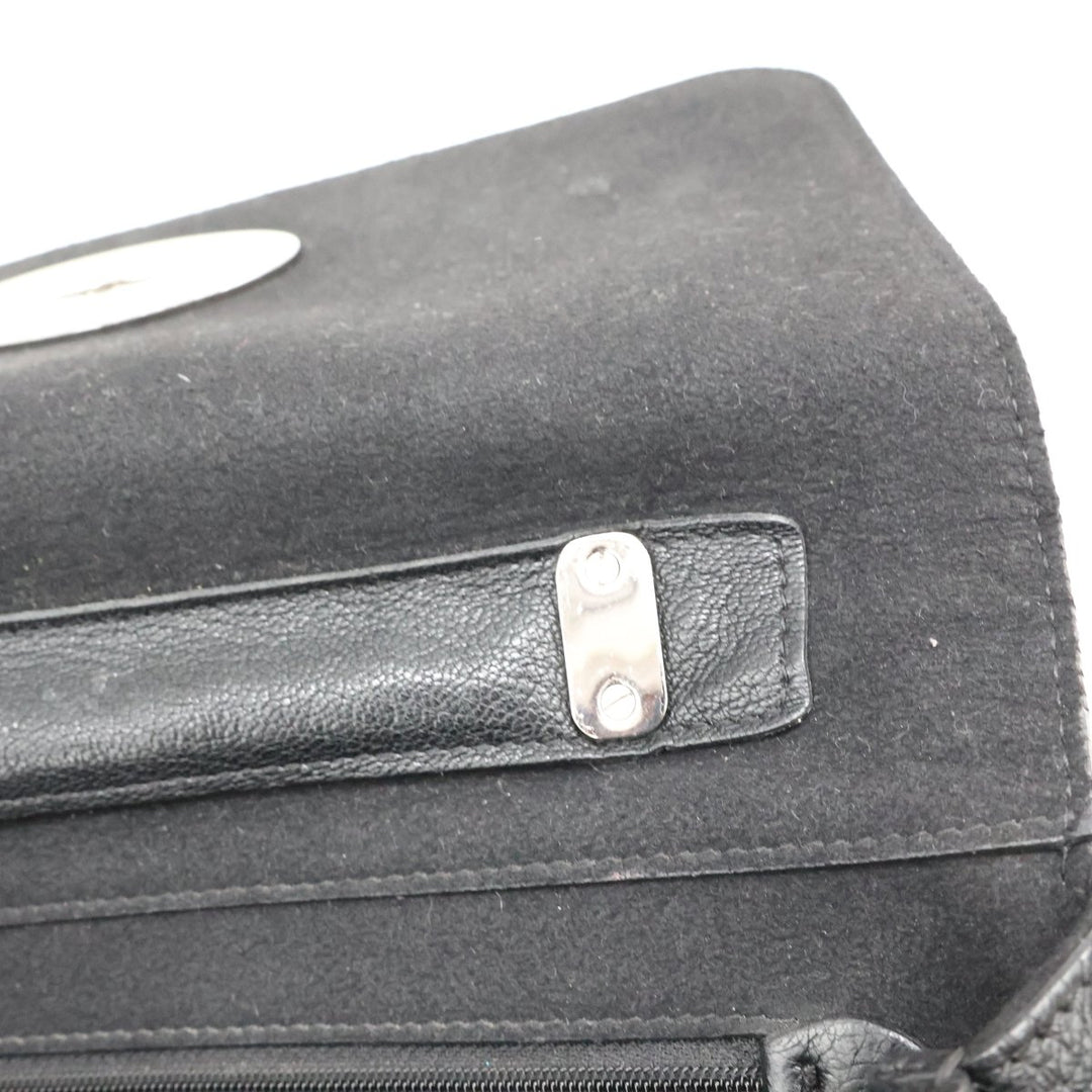 Mulberry Medium Lily Black Leather Handbag - Lux Central
