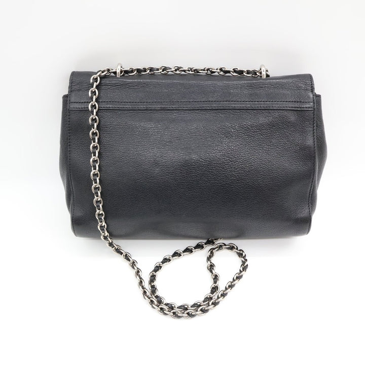 Mulberry Medium Lily Black Leather Handbag - Lux Central