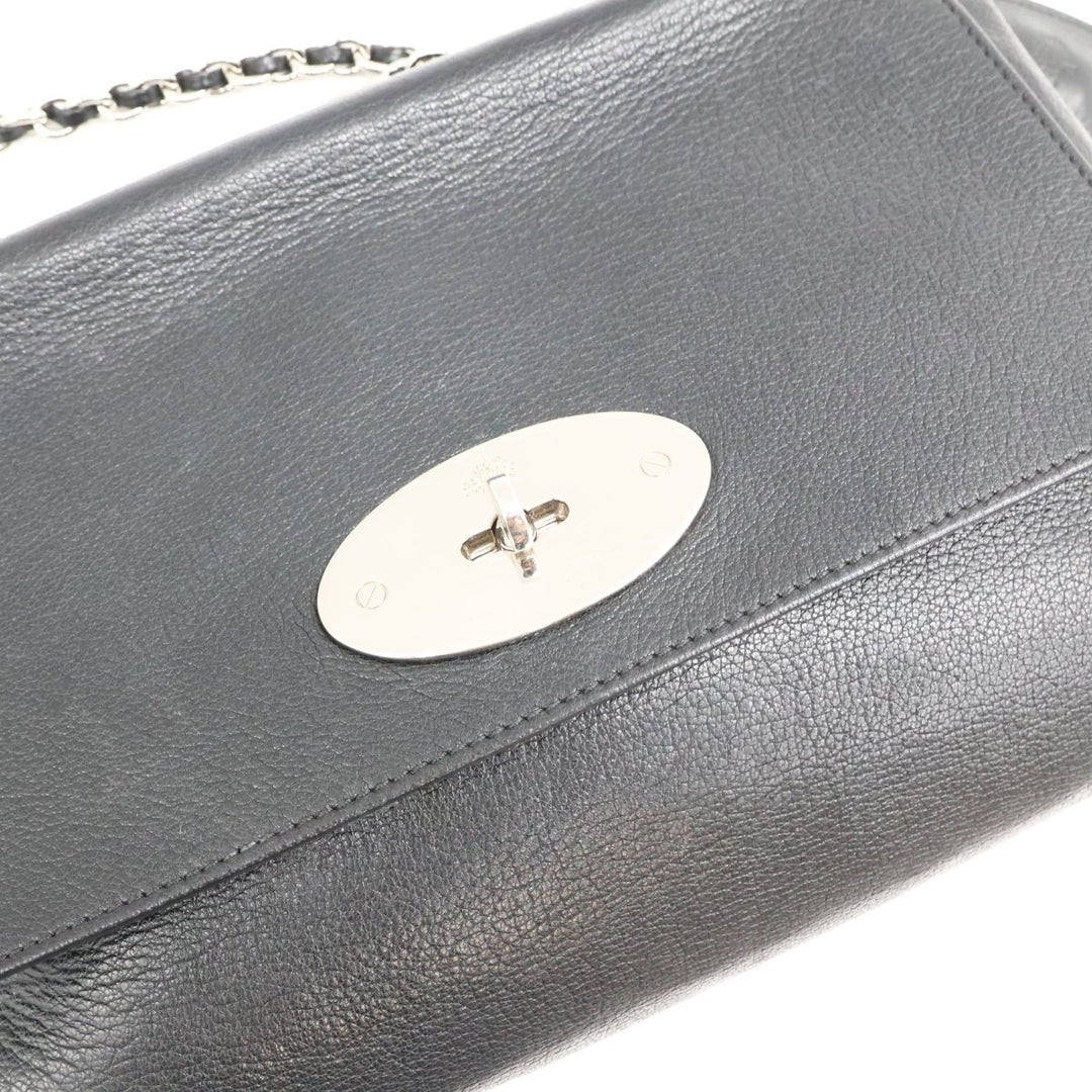 Mulberry Medium Lily Black Leather Handbag - Lux Central