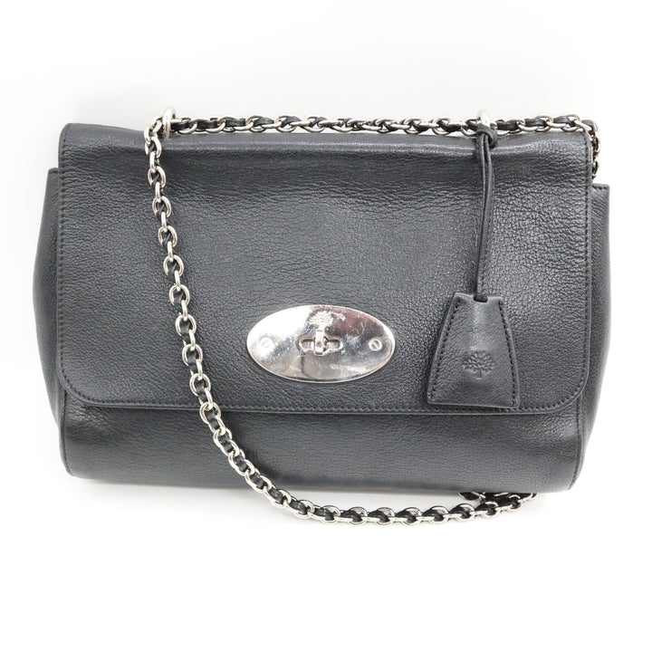 Mulberry Medium Lily Black Leather Handbag - Lux Central