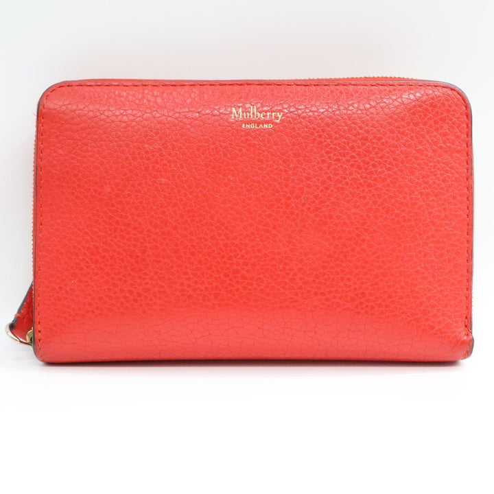 Mulberry Red Zip Around Purse - Lux Central