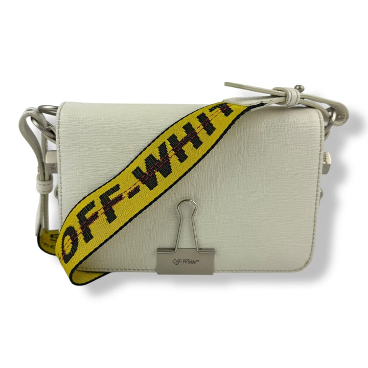 Off - White Mini Binder Clip Flap Crossbody Bag - Lux Central