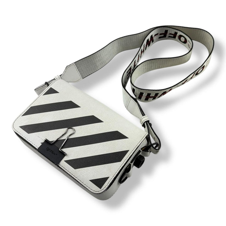 Off - White Mini Binder Clip Flap Crossbody Bag - Lux Central