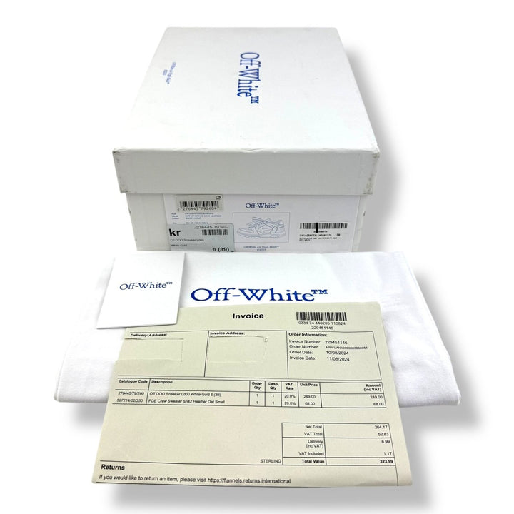 Off - White Out Of Office White/Gold UK 6 / EU 39 - Lux Central