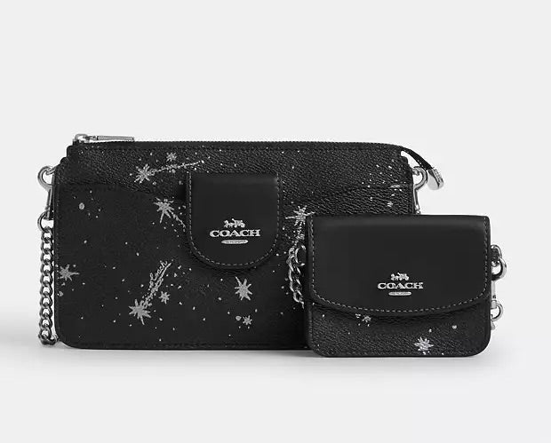 Poppy Crossbody Bag With Star Print - Lux Central
