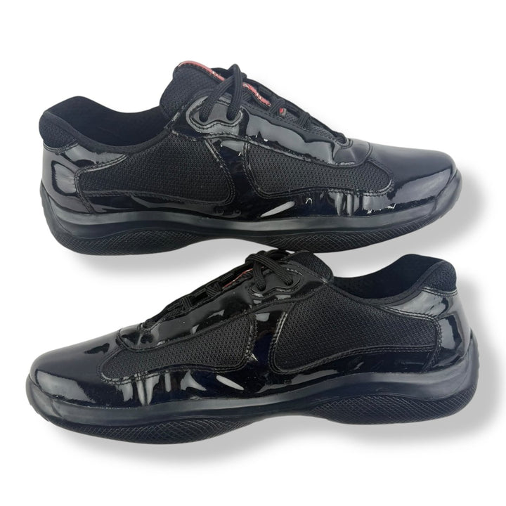 Prada America Cup Black Patent Leather UK 8.5 / EU 42.5 - Lux Central