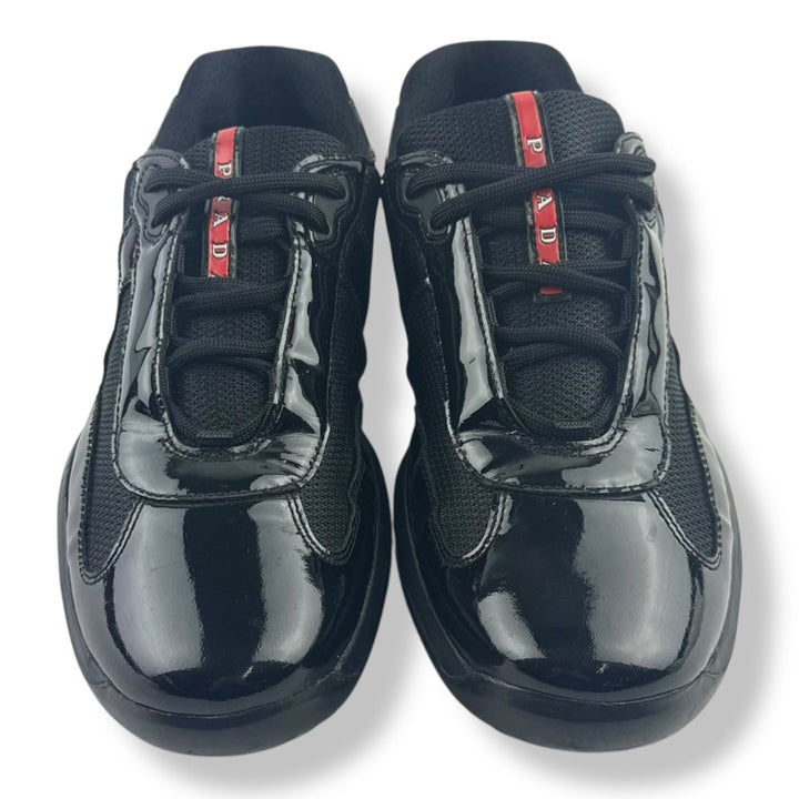 Prada America Cup Black Patent Leather UK 8.5 / EU 42.5 - Lux Central