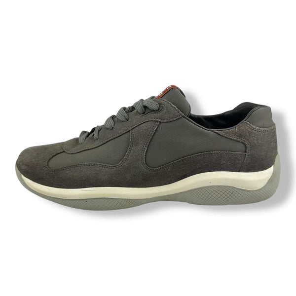 【 PRADA 】America's Cup Sneakers 8 Prada America Cup Grey/White UK 8 / EU 42 - Lux Central