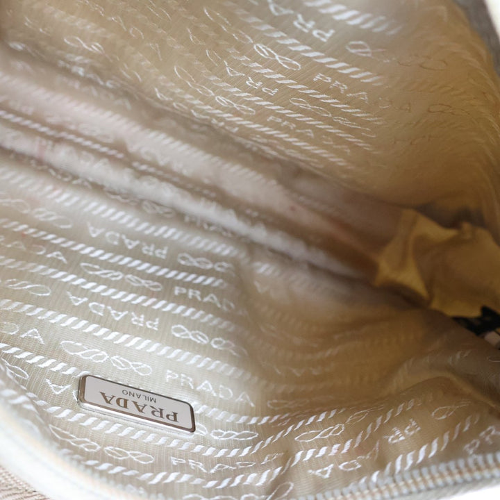Prada Beige Nylon Re-Nylon Re-Edition 2000 Pochette Handbag - Lux Central