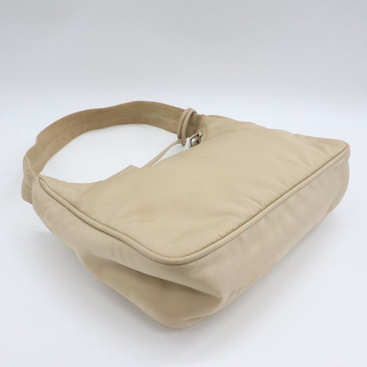 Prada Beige Nylon Re-Nylon Re-Edition 2000 Pochette Handbag - Lux Central