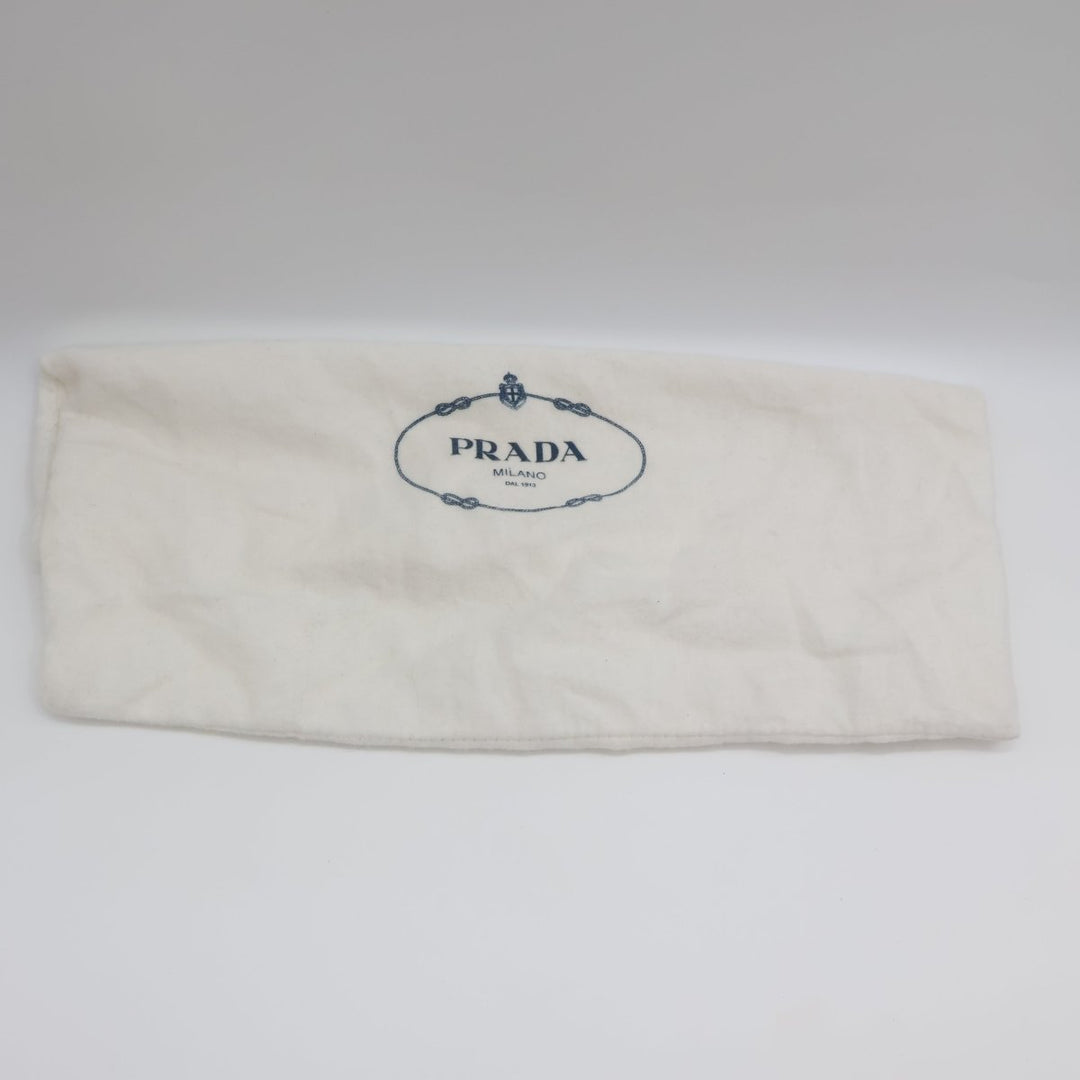 Prada Beige Nylon Re-Nylon Re-Edition 2000 Pochette Handbag - Lux Central