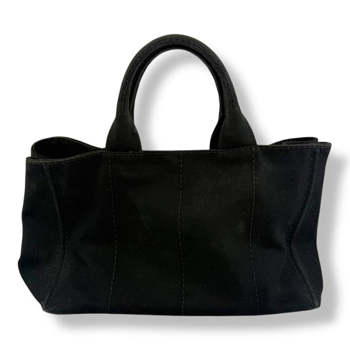 Prada Black Canapa Tote Handbag - Lux Central