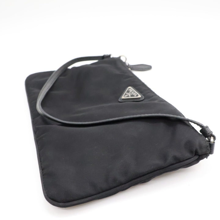 Prada Black Nylon Pochette Handbag - Lux Central