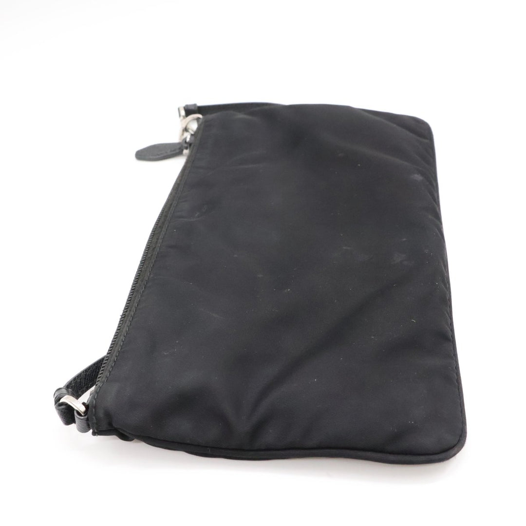 Prada Black Nylon Pochette Handbag - Lux Central