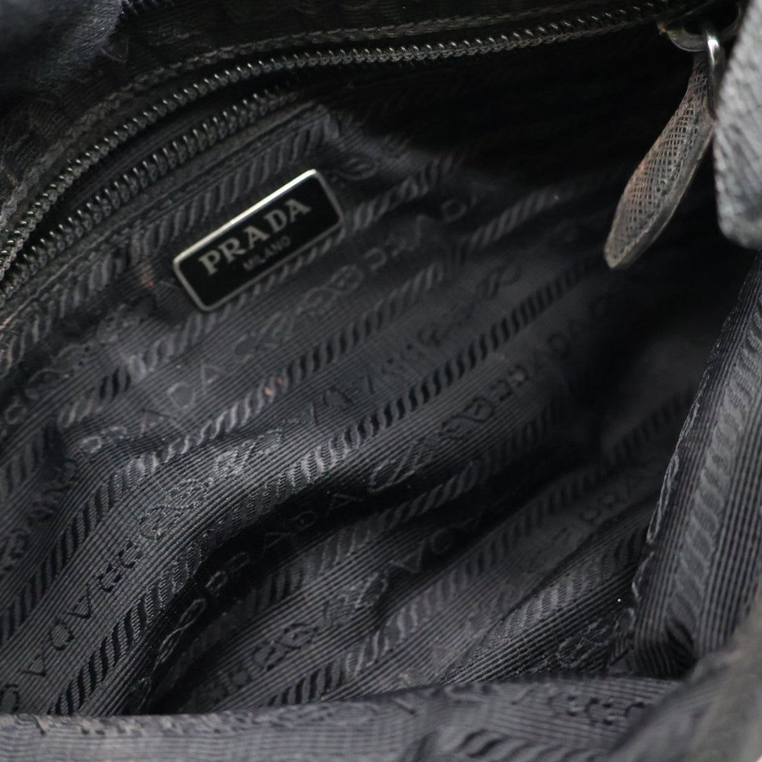 Prada Black Nylon Pochette Handbag - Lux Central