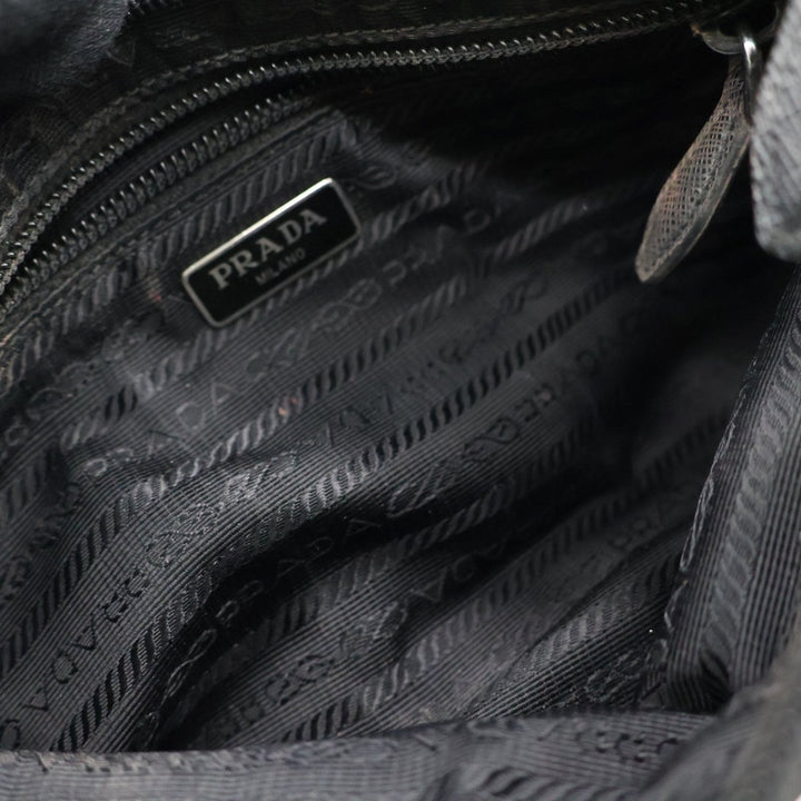 Prada Black Nylon Pochette Handbag - Lux Central