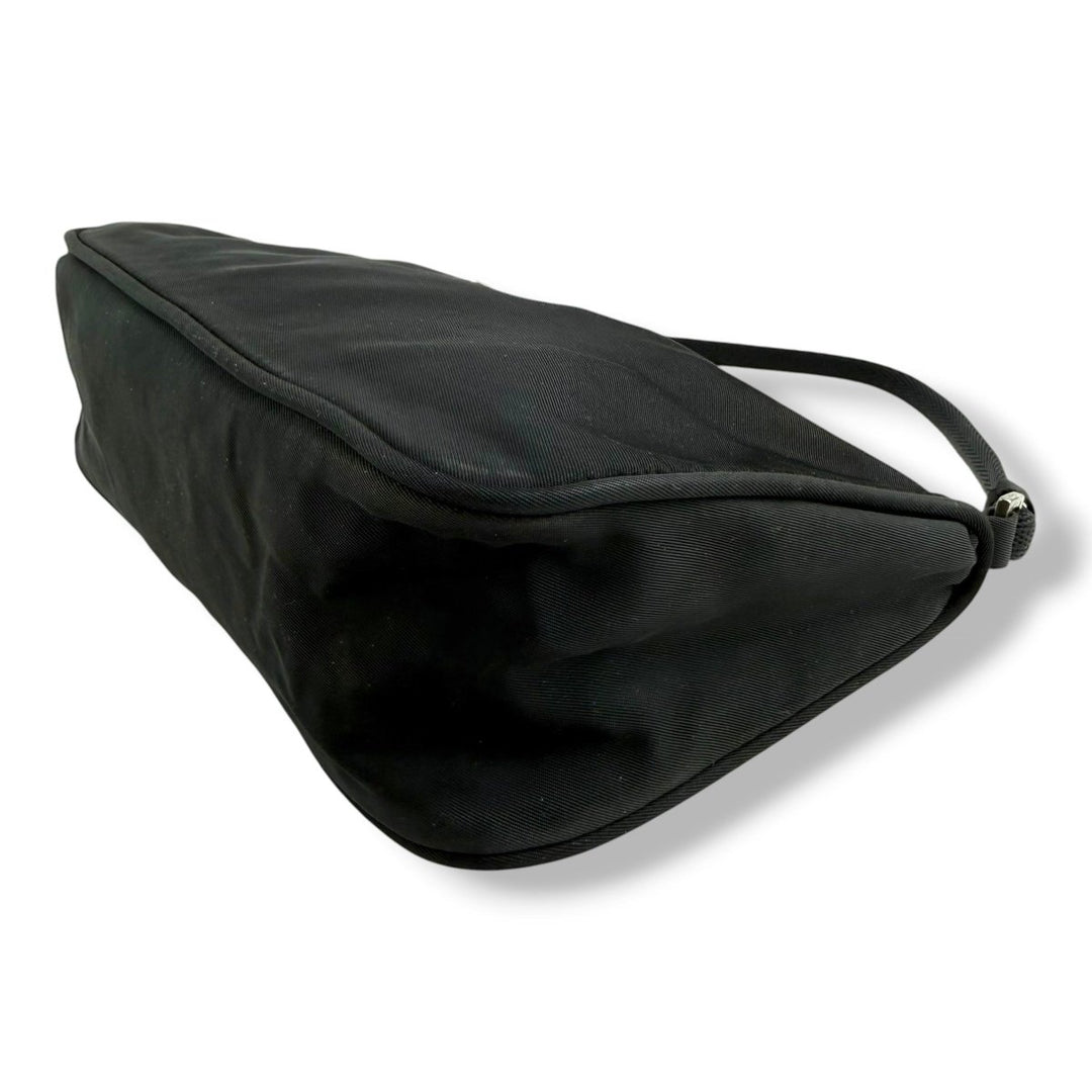 Prada Black Nylon Pochette Handbag - Lux Central