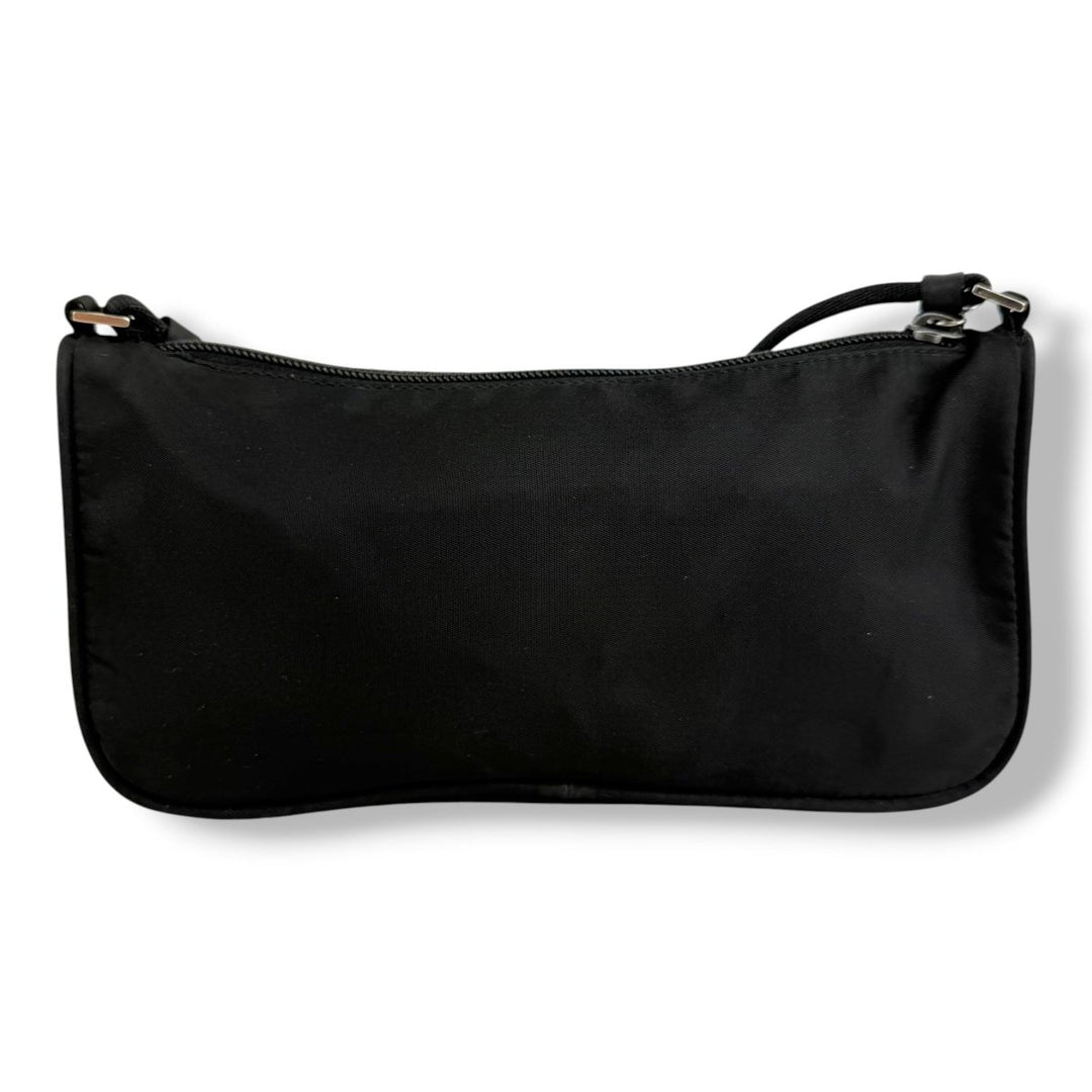 Prada Black Nylon Pochette Handbag - Lux Central