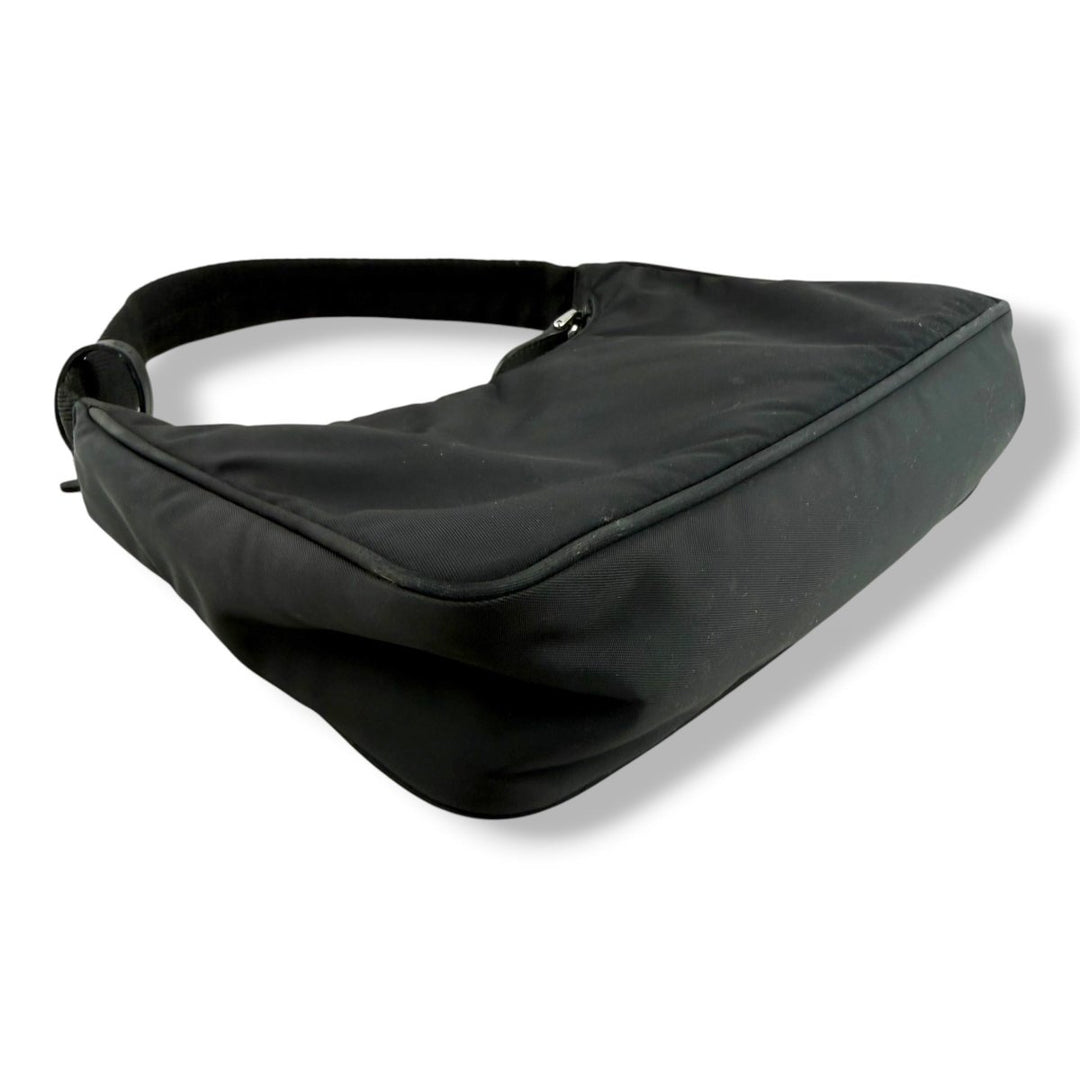Prada Black Nylon Re-Edition Pochette Handbag - Lux Central