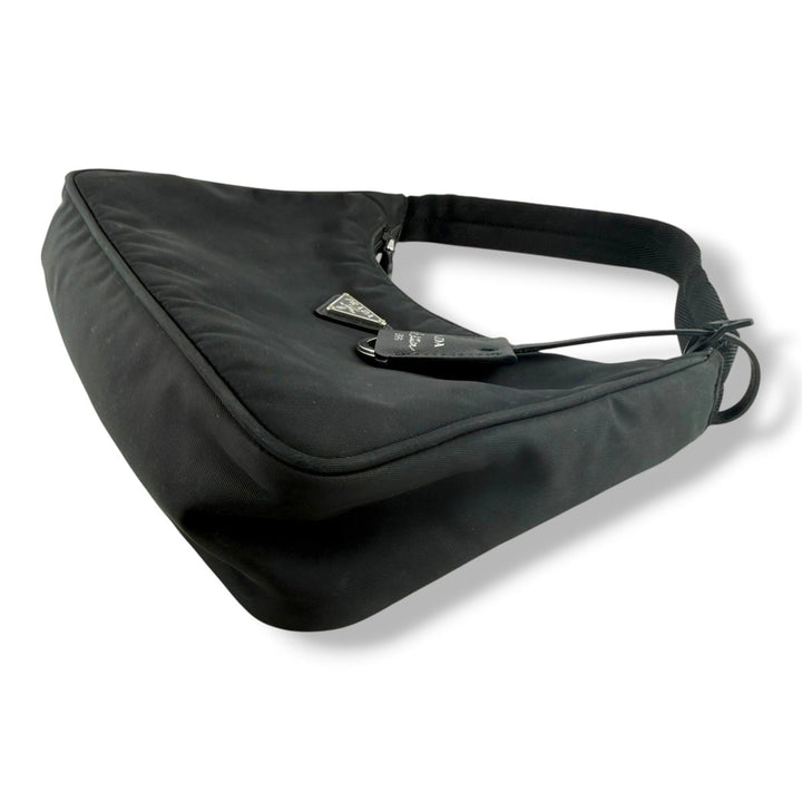Prada Black Nylon Re-Edition Pochette Handbag - Lux Central