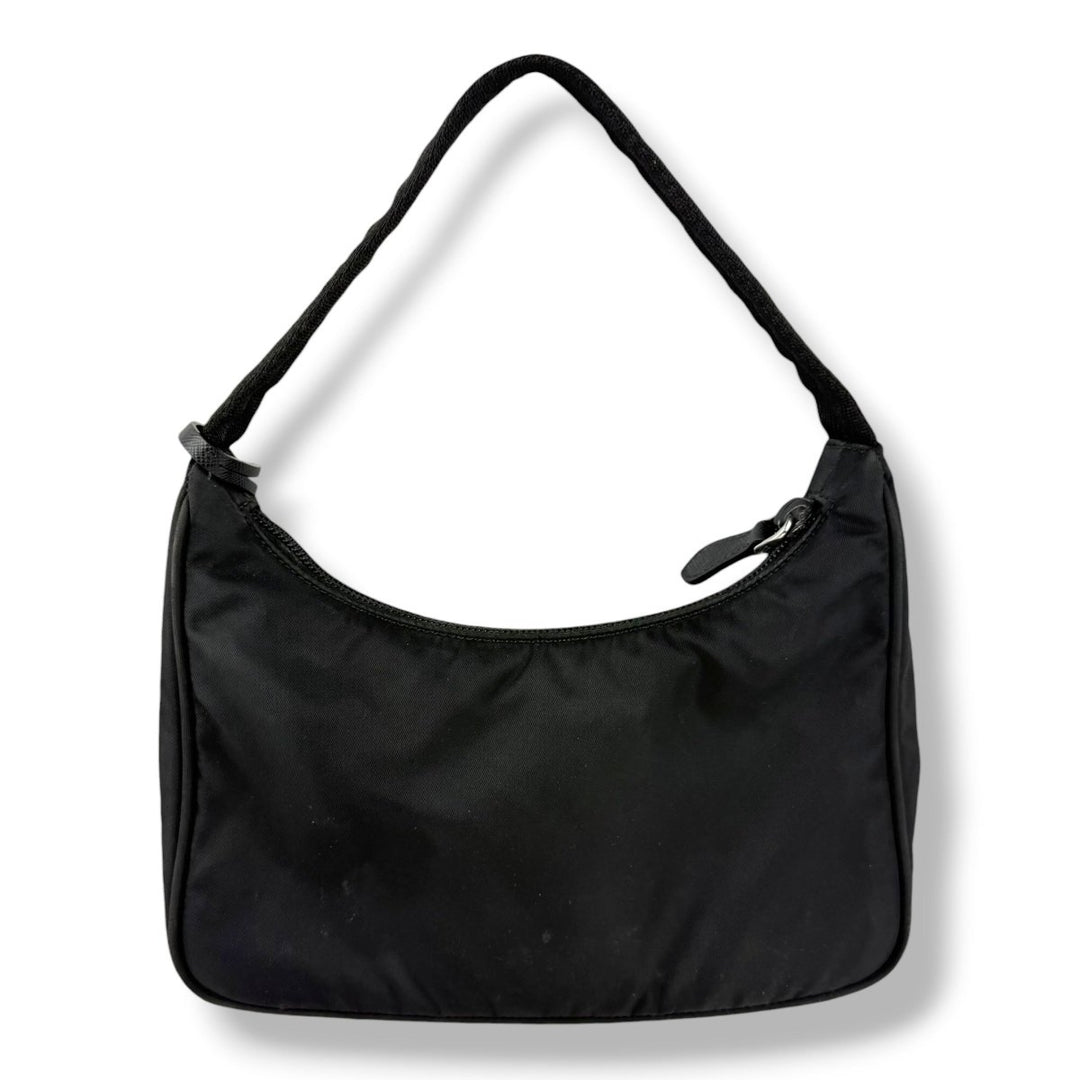 Prada Black Nylon Re-Edition Pochette Handbag - Lux Central