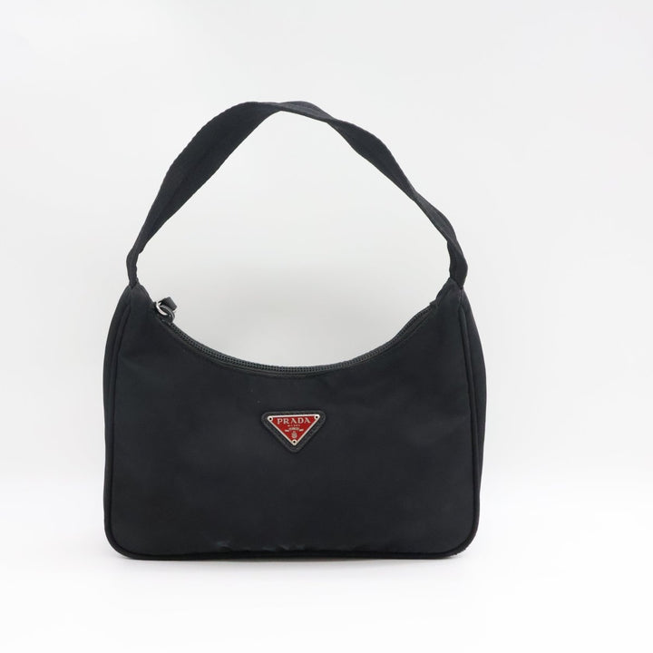 Prada Black Nylon Re-Nylon Re-Edition 2000 Pochette Handbag - Lux Central