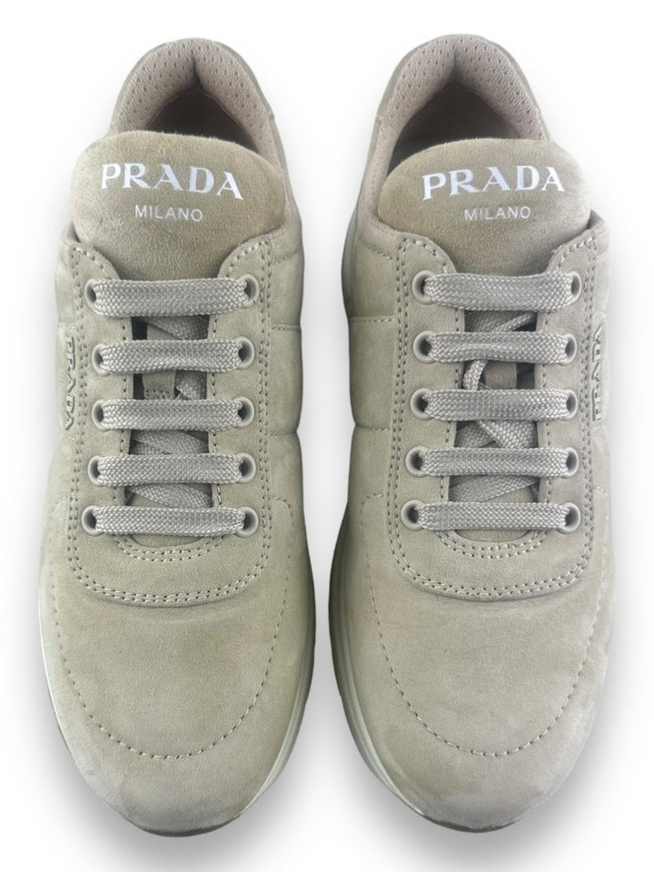 Prada Calzature Uomo Beige/White UK 4 / EU 37 - Lux Central