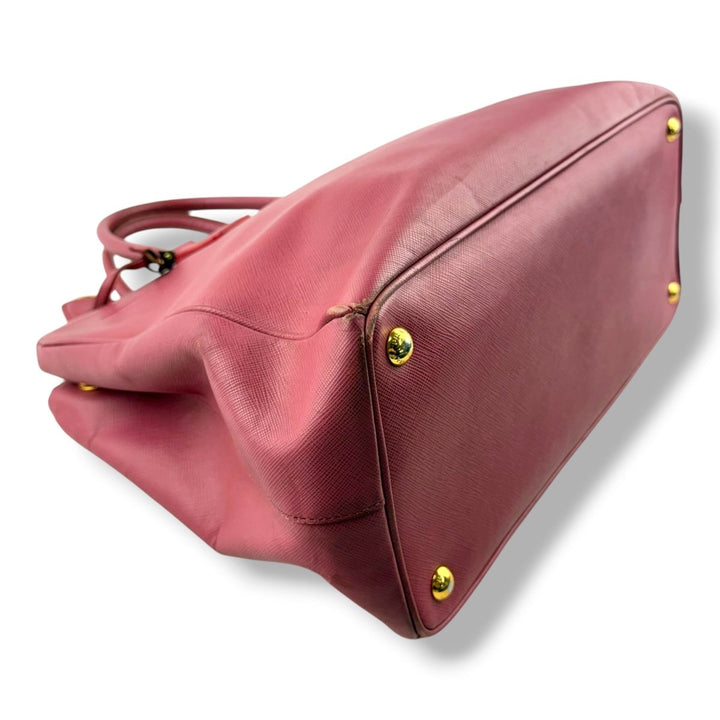 Prada Galleria Lux Saffiano Tote Pink Leather Handbag - Lux Central