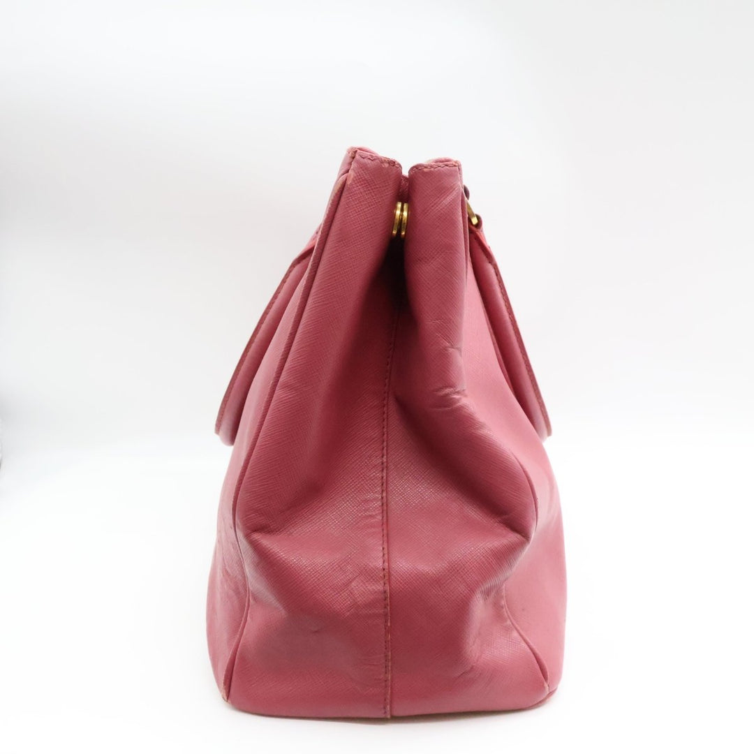 Prada Galleria Lux Saffiano Tote Pink Leather Handbag - Lux Central