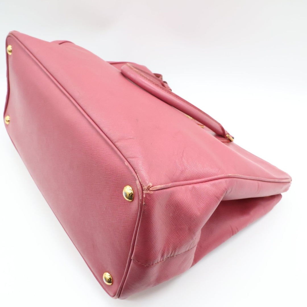 Prada Galleria Lux Saffiano Tote Pink Leather Handbag - Lux Central