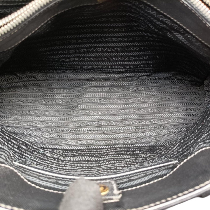 Prada Galleria Saffiano Tote Black Leather Handbag - Lux Central