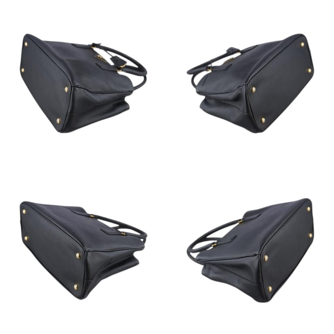 Prada Galleria Saffiano Tote Black Leather Handbag - Lux Central