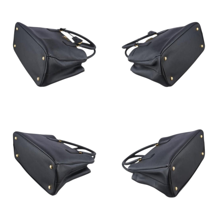 Prada Galleria Saffiano Tote Black Leather Handbag - Lux Central
