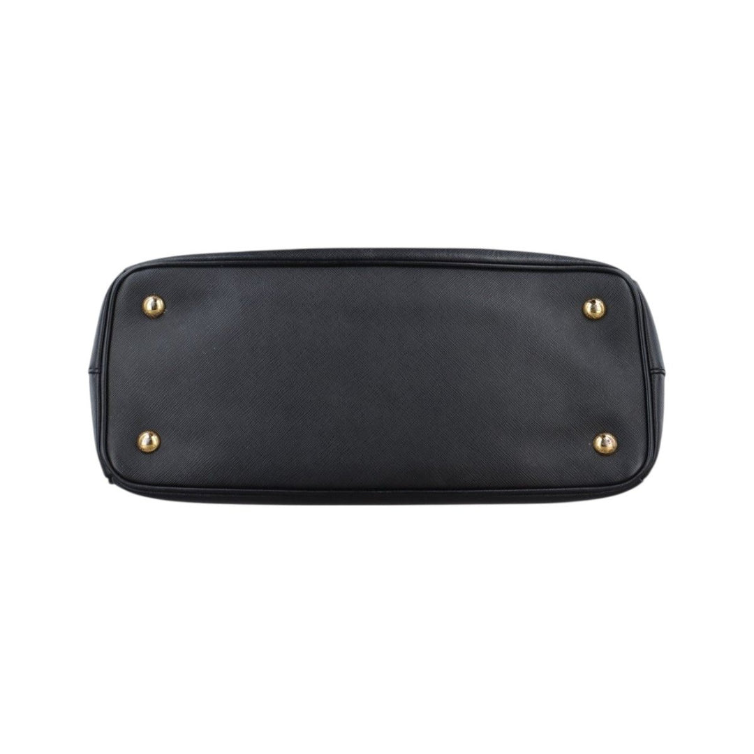 Prada Galleria Saffiano Tote Black Leather Handbag - Lux Central