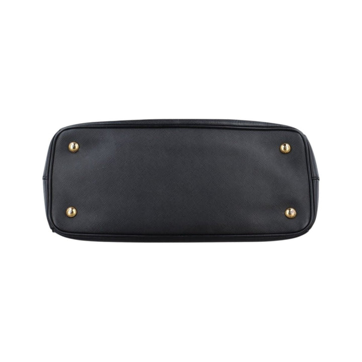 Prada Galleria Saffiano Tote Black Leather Handbag - Lux Central