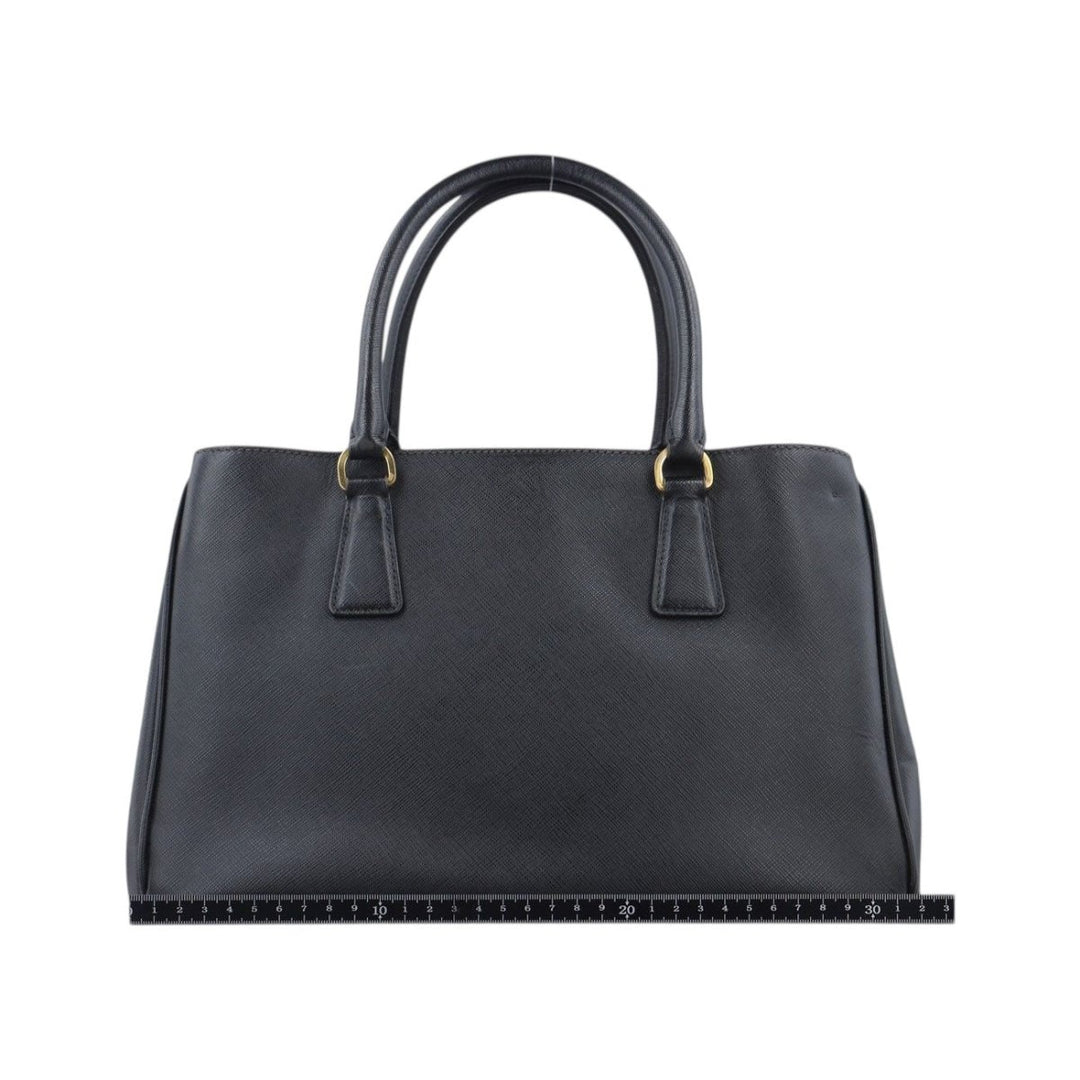Prada Galleria Saffiano Tote Black Leather Handbag - Lux Central