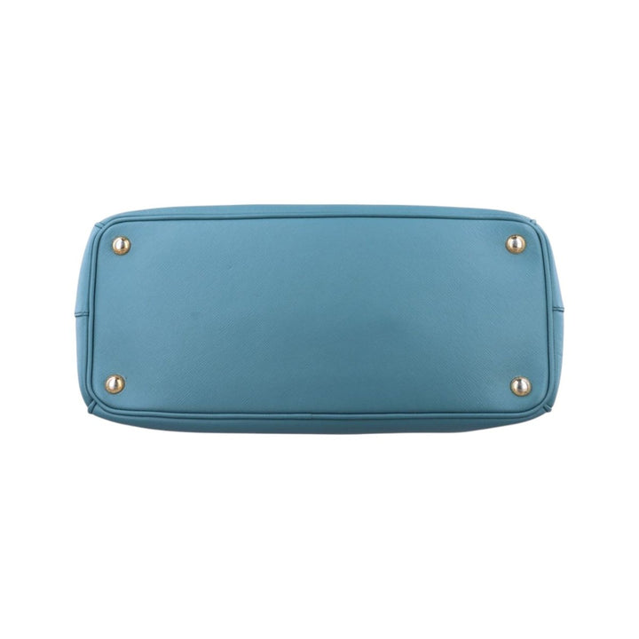Prada Galleria Saffiano Tote Blue Leather Handbag - Lux Central