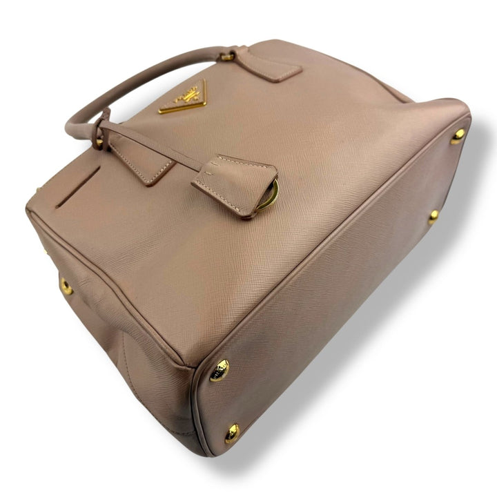 Prada Galleria Saffiano Tote Pale Pink Leather Handbag - Lux Central