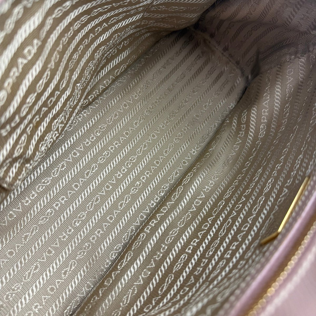 Prada Galleria Saffiano Tote Pale Pink Leather Handbag - Lux Central