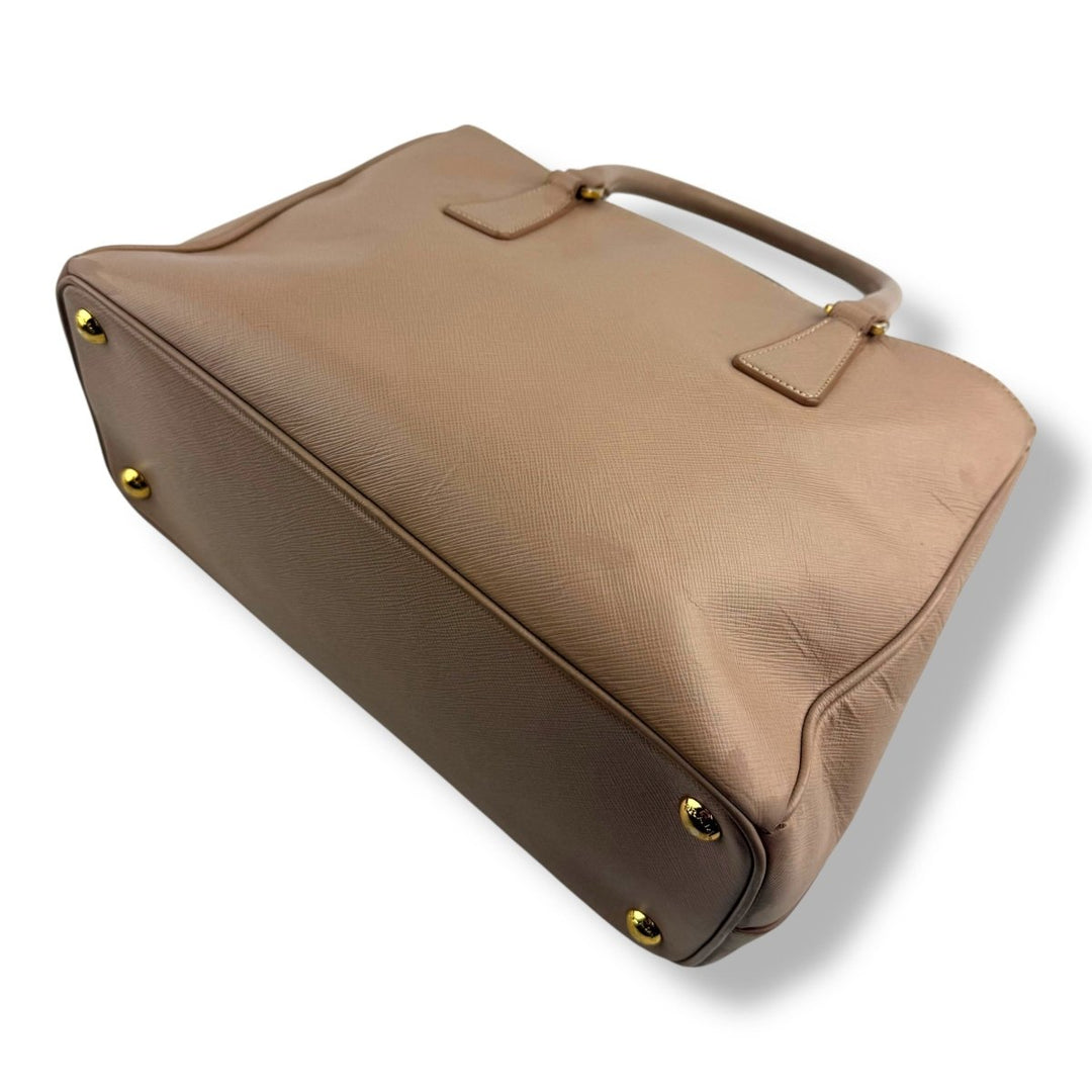 Prada Galleria Saffiano Tote Pale Pink Leather Handbag - Lux Central