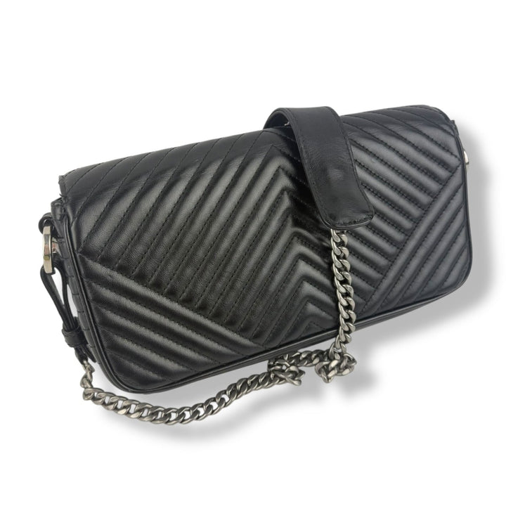 Prada Impunture Black Nappa Leather Crossbody Handbag - Lux Central