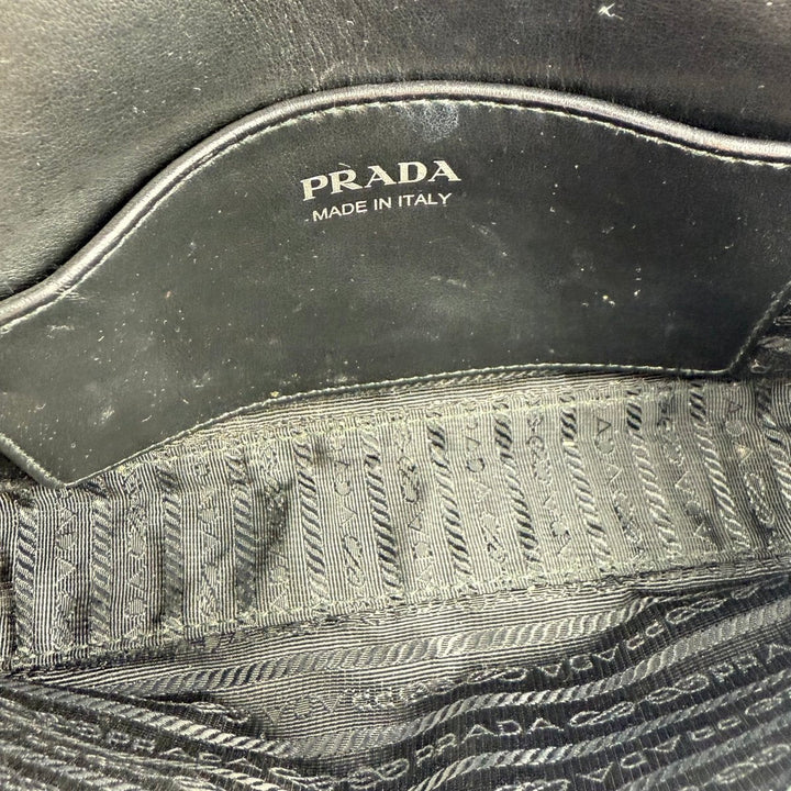 Prada Impunture Black Nappa Leather Crossbody Handbag - Lux Central