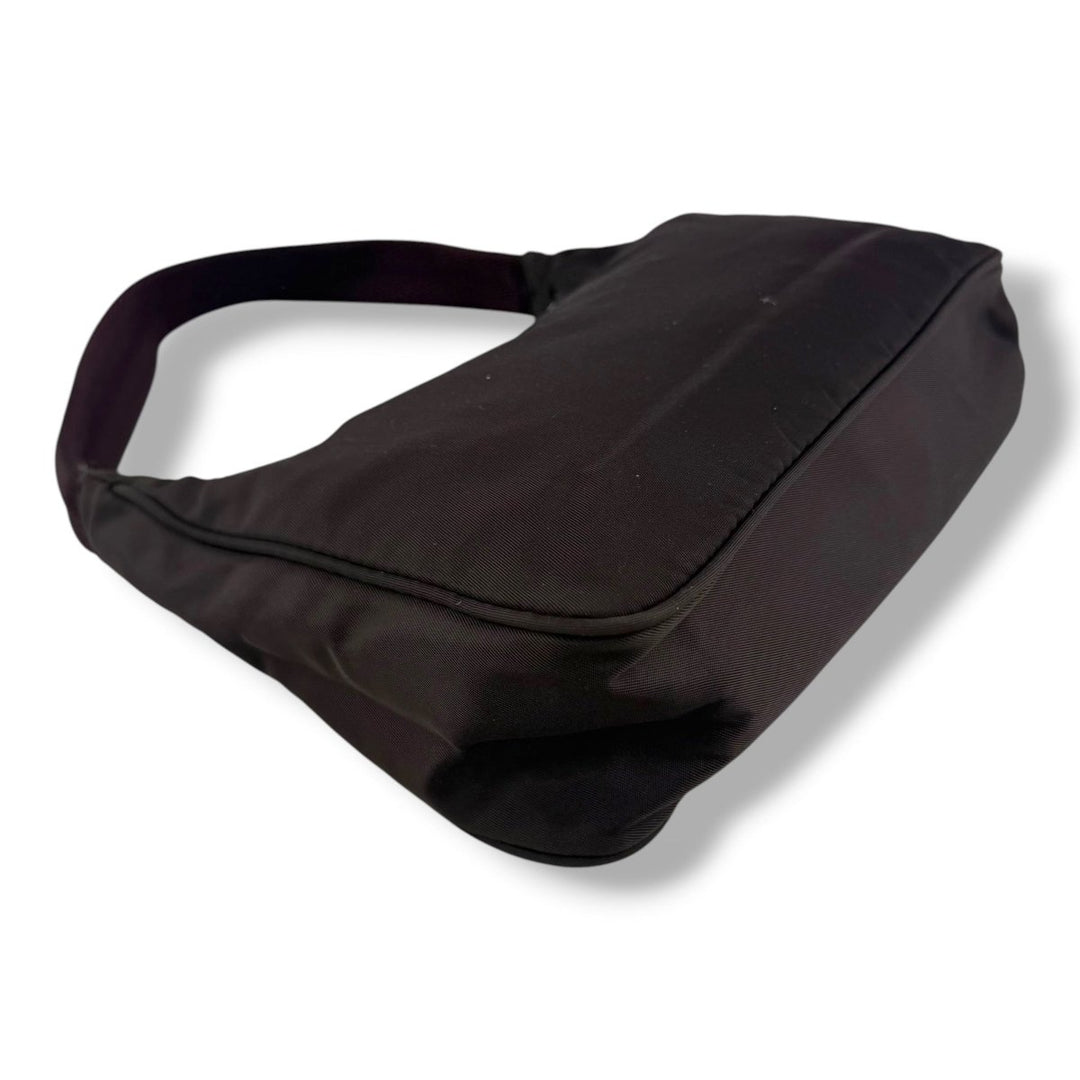 Prada Maroon Nylon Re-Edition 2000 Pochette Handbag - Lux Central