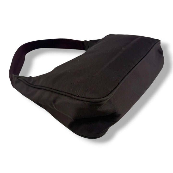 Prada Maroon Nylon Re-Edition 2000 Pochette Handbag - Lux Central