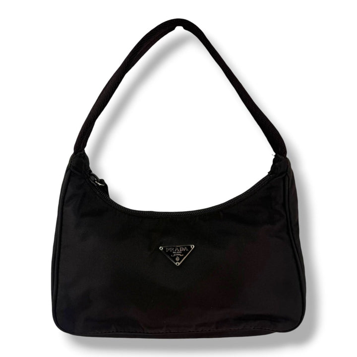 Prada Maroon Nylon Re-Edition 2000 Pochette Handbag - Lux Central