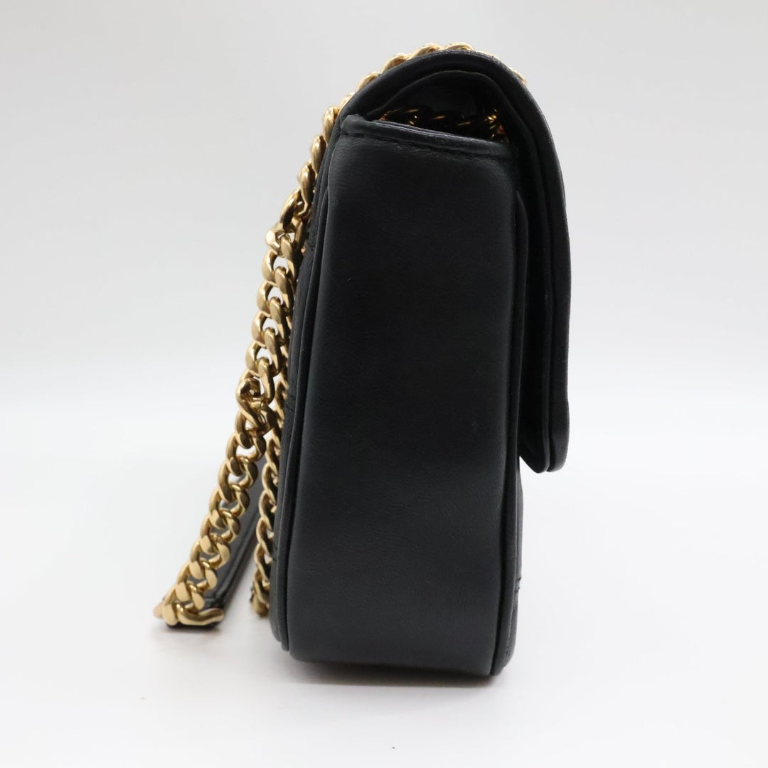 Prada Nappa Gaufre Black Leather Shoulder Handbag - Lux Central