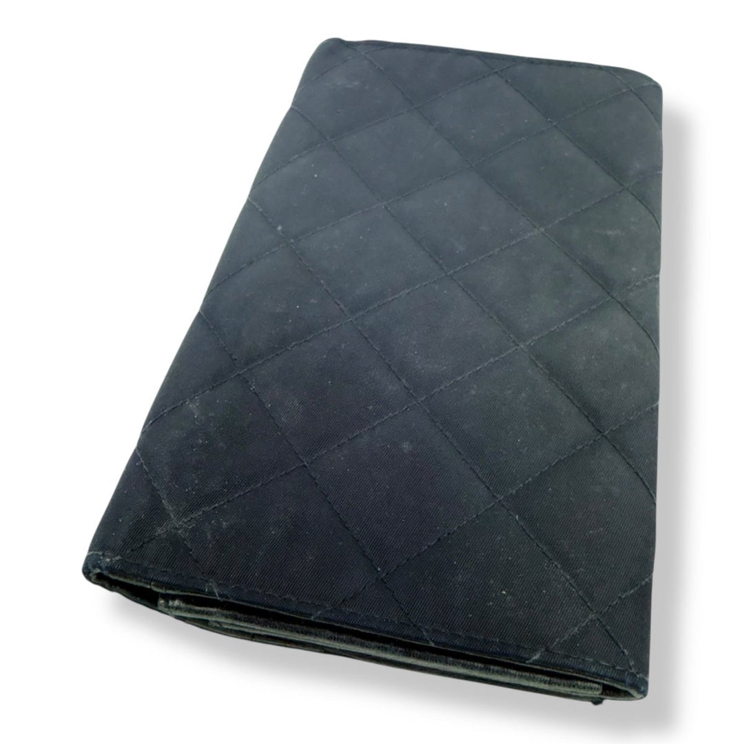Prada Nylon Quilted Navy Wallet - Lux Central